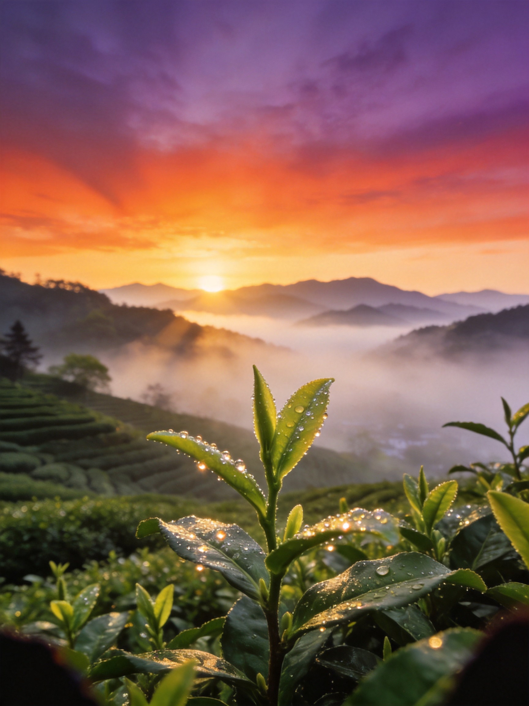 龙井村·晨雾茶园