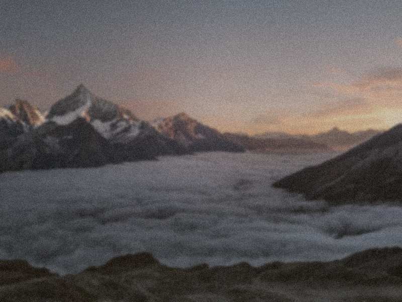 风景照片修复前